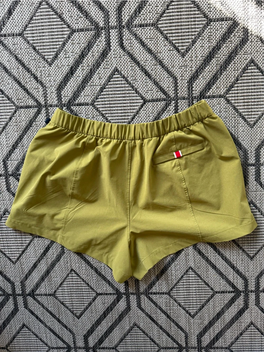 Tracksmith‎ Transit Athletic Running Gym Workout Athleisure Shorts in Olive XL